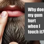 why does my gum hurt when i touch it