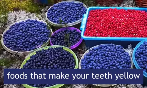 foods that make your teeth yellow